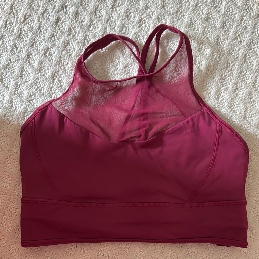 lululemon athletica High-Neck Sports Bra - Burgundy